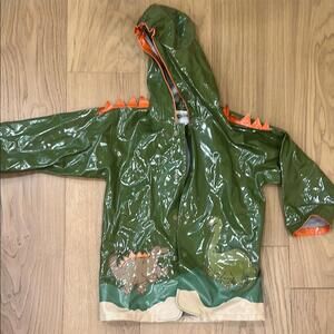 Kidorable Green Dinosaur Raincoat